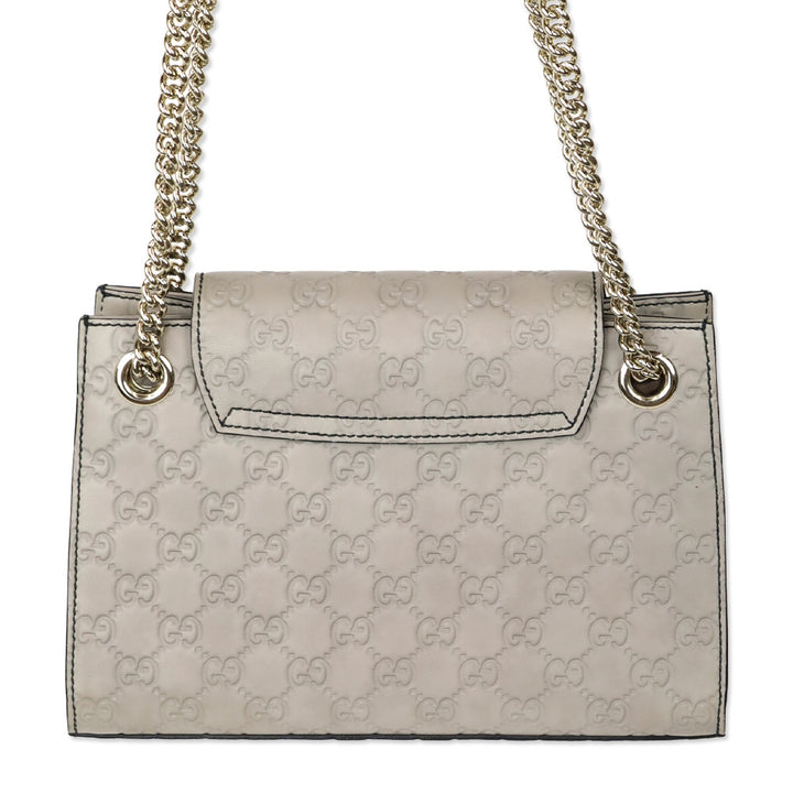 Gucci Storm Grey Soft Guccissima Small Emily Chain Shoulder Bag