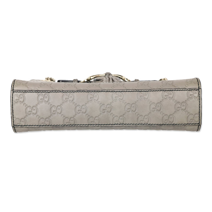 Gucci Storm Grey Soft Guccissima Small Emily Chain Shoulder Bag