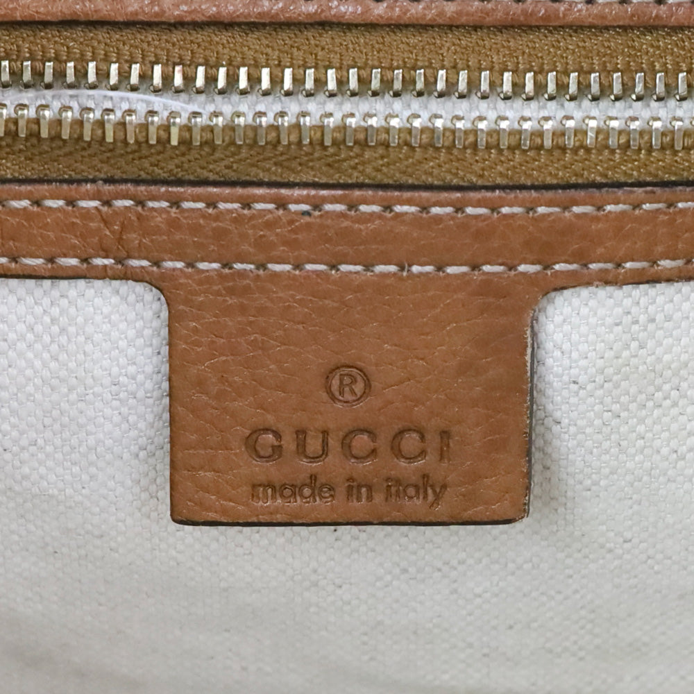 Gucci Tan Diamante Canvas New Jackie Medium Shoulder Bag