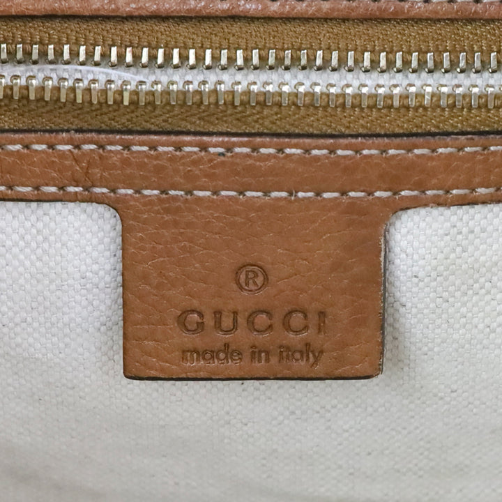 Gucci Tan Diamante Canvas New Jackie Medium Shoulder Bag