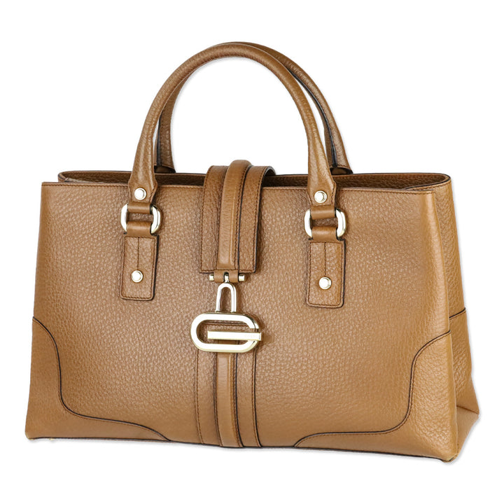 Gucci Tan Grained Leather Medium Junco Tote
