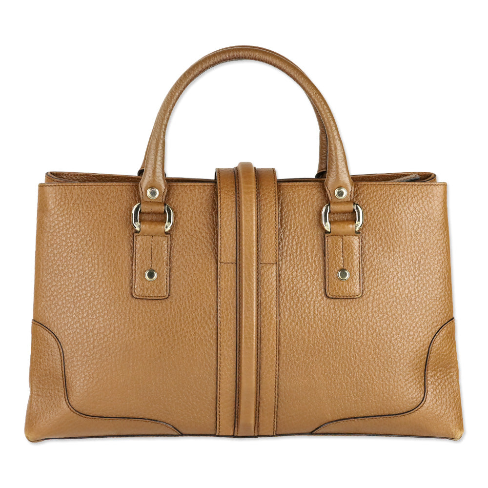 Gucci Tan Grained Leather Medium Junco Tote