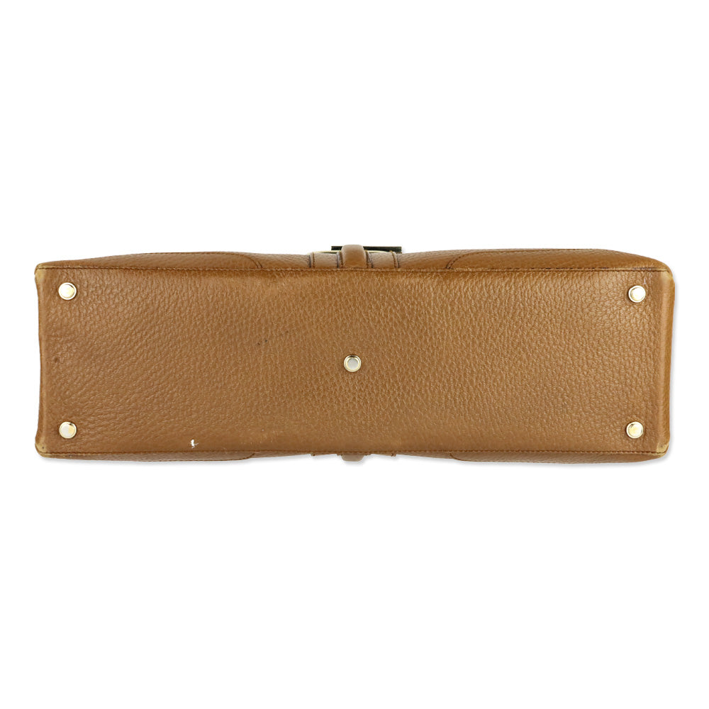 Gucci Tan Grained Leather Medium Junco Tote