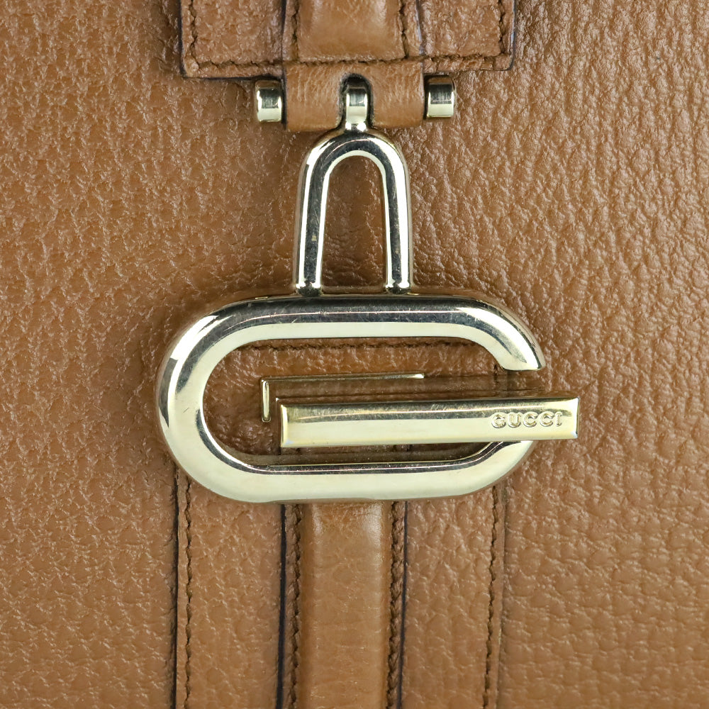 Gucci Tan Grained Leather Medium Junco Tote