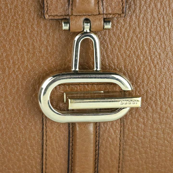 Gucci Tan Grained Leather Medium Junco Tote