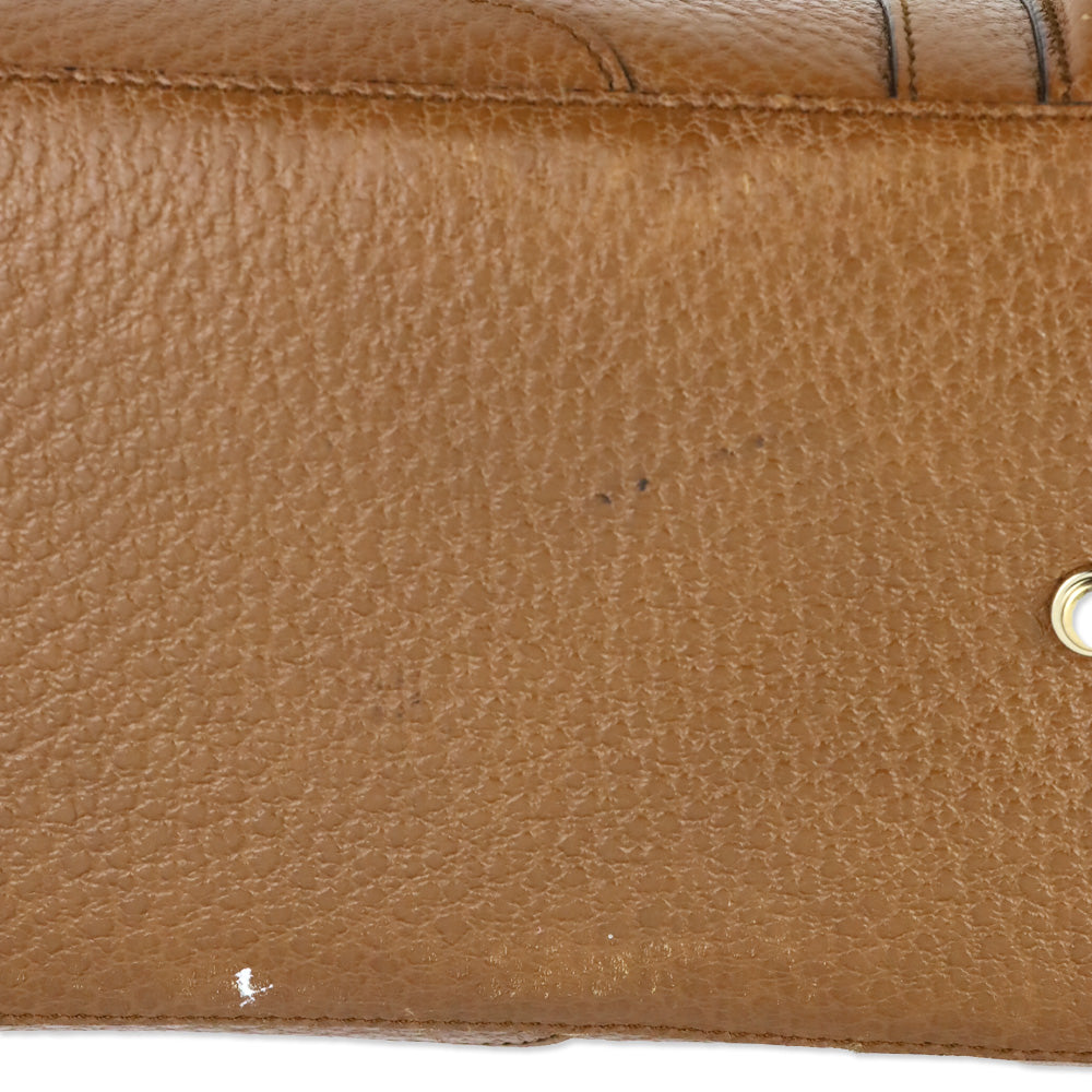 Gucci Tan Grained Leather Medium Junco Tote
