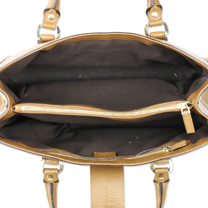 Gucci Tan Grained Leather Medium Junco Tote