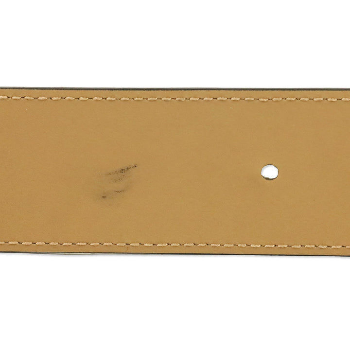 Gucci Tan Leather Antique Gold GG Marmont Belt