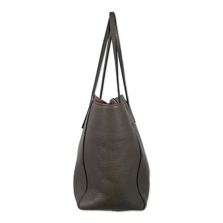 Gucci Taupe Leather Swing Tote Bag