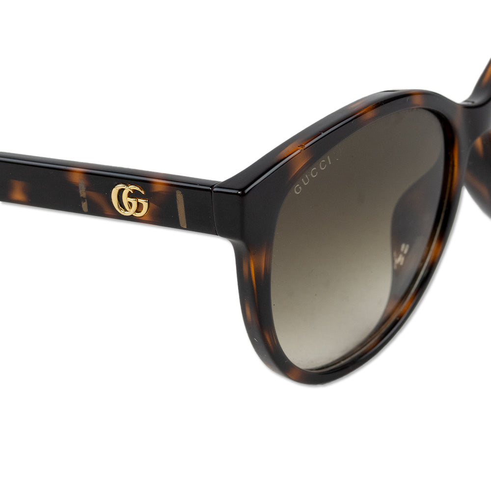 Gucci Tortoise Shell Circle Frame Sunglasses