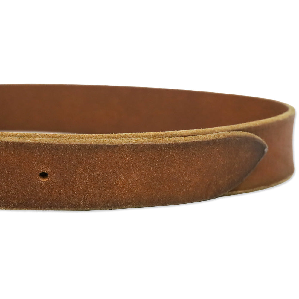Gucci Unfinished Faded Brown Leather Silver GG Marmont Thin Belt