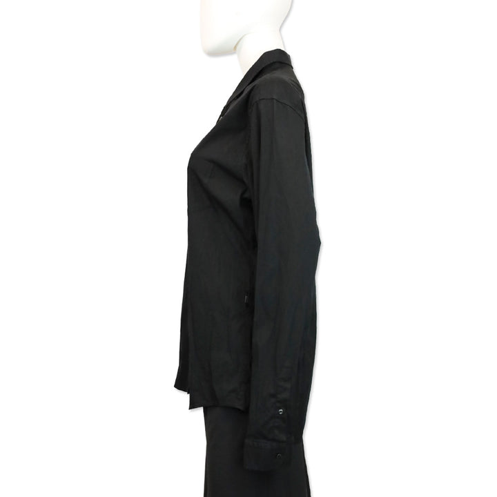 Gucci Viagio Men's Black Pocket Button Up Shirt