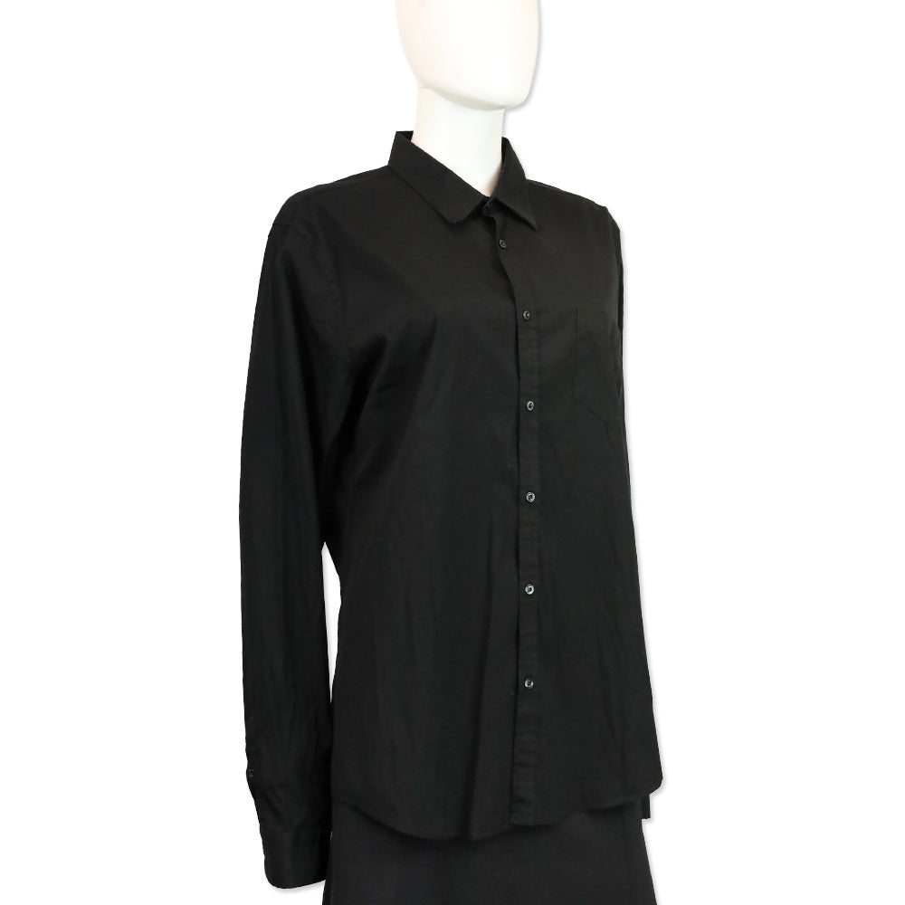 Gucci Viagio Men's Black Pocket Button Up Shirt