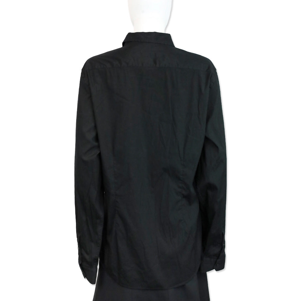 Gucci Viagio Men's Black Pocket Button Up Shirt