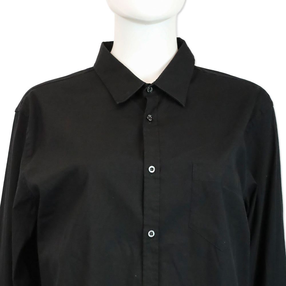 Gucci Viagio Men's Black Pocket Button Up Shirt