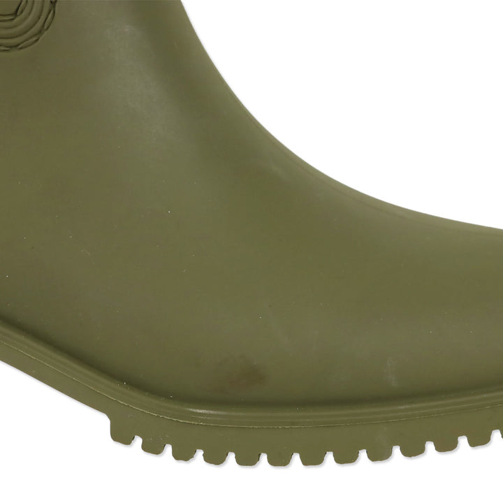 Gucci Vintage Green GG Stanley 35 Rubber Boots