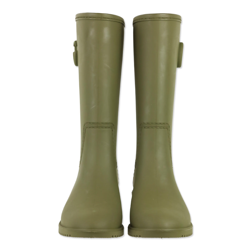 Gucci Vintage Green GG Stanley 35 Rubber Boots