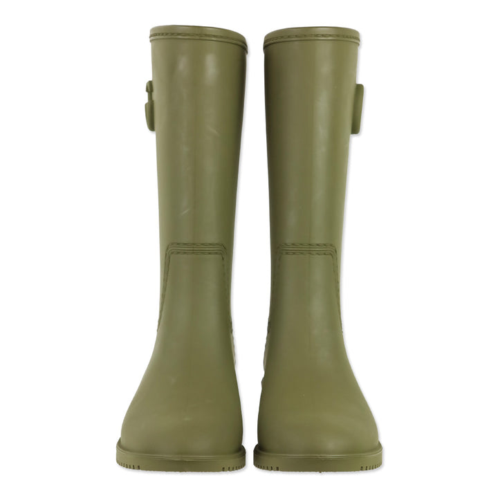 Gucci Vintage Green GG Stanley 35 Rubber Boots