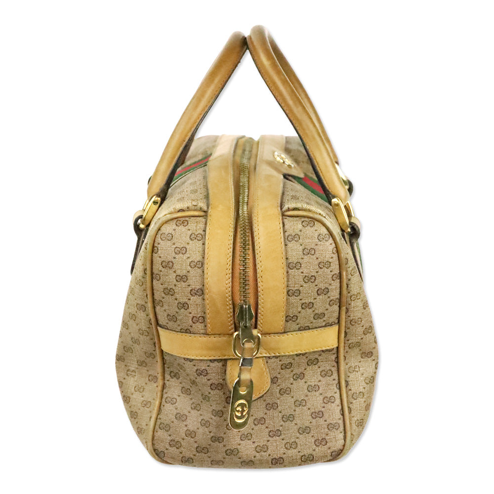 Gucci Vintage Micro GG Supreme Web Sherry Line Bag