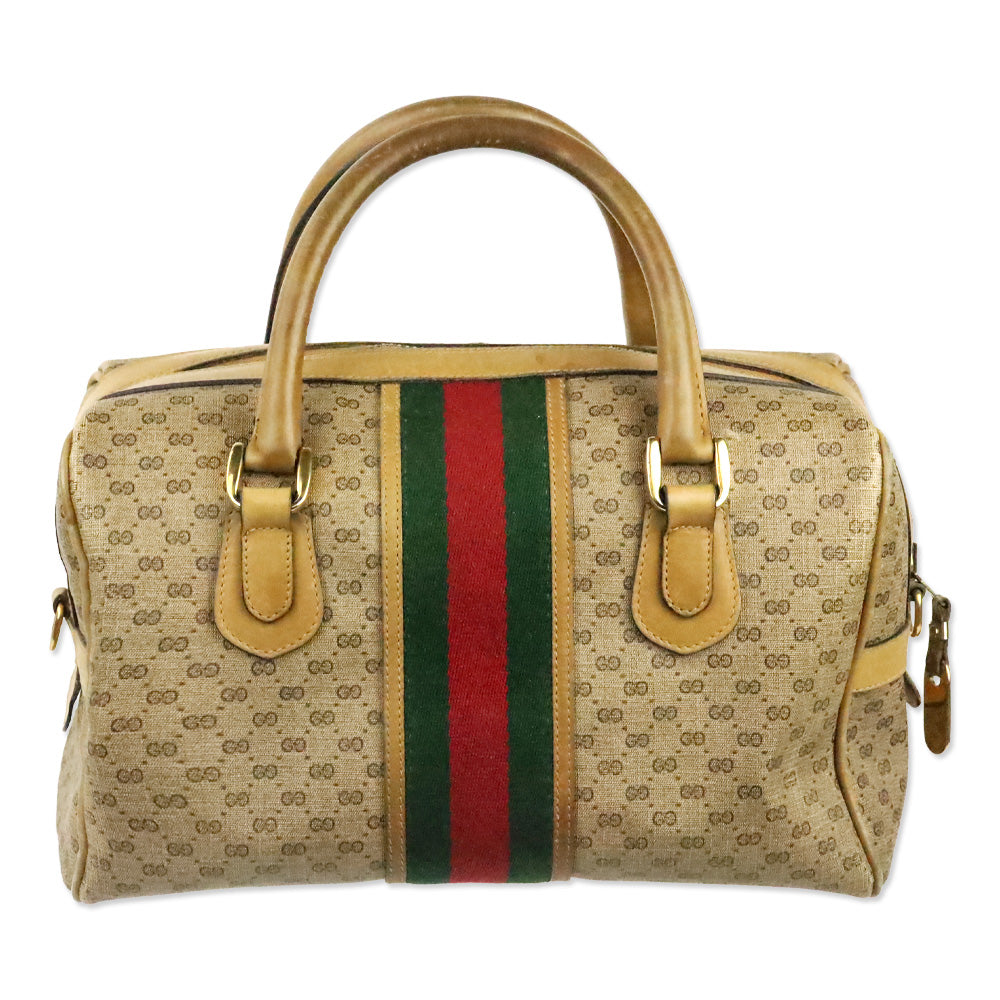 Gucci Vintage Micro GG Supreme Web Sherry Line Bag
