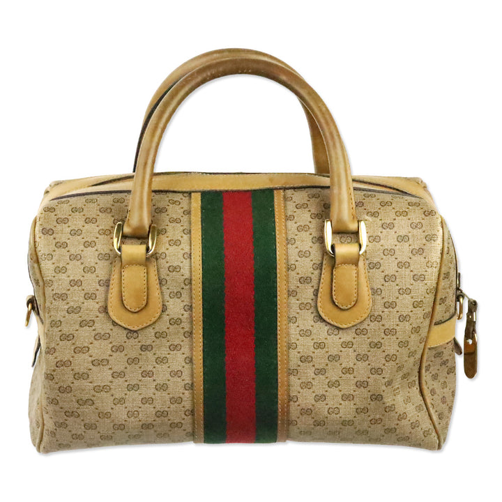 Gucci Vintage Micro GG Supreme Web Sherry Line Bag