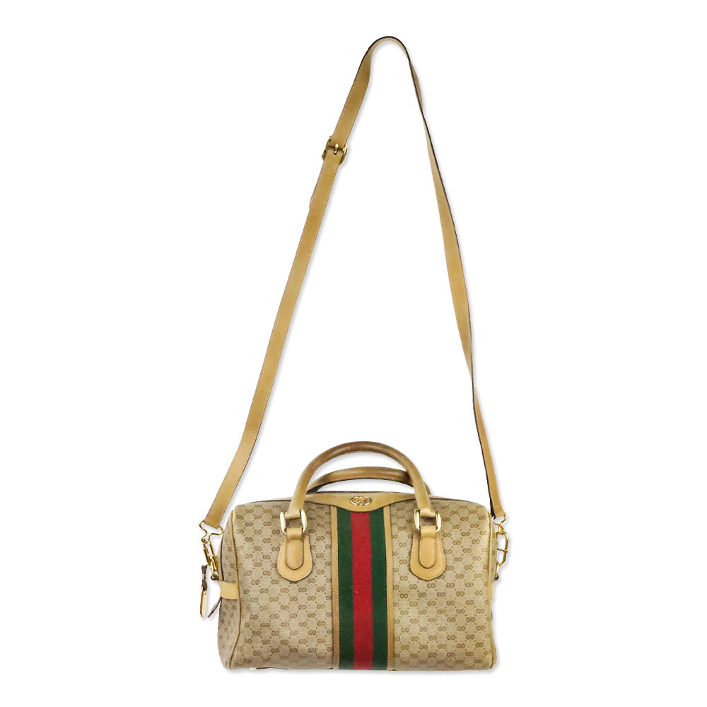 Gucci Vintage Micro GG Supreme Web Sherry Line Bag