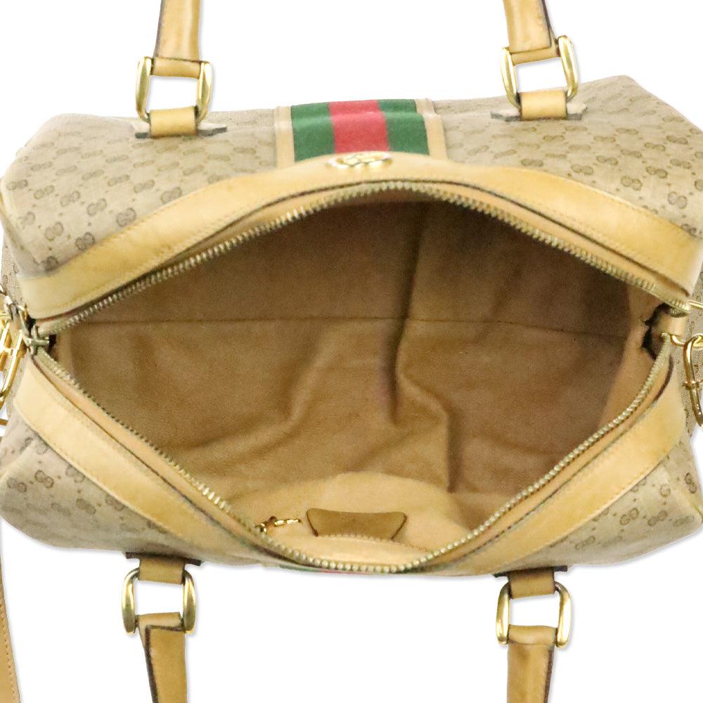 Gucci Vintage Micro GG Supreme Web Sherry Line Bag