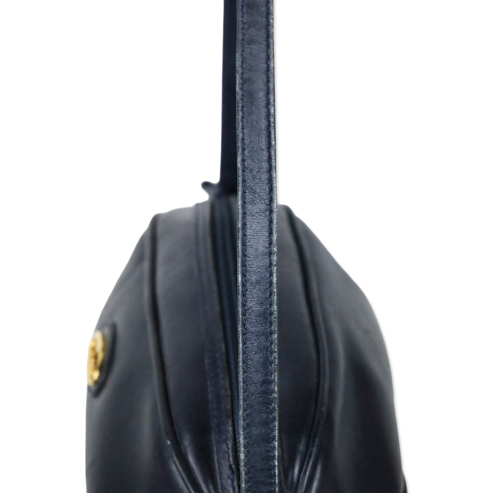 Gucci Vintage Navy Leather Crossbody Bag