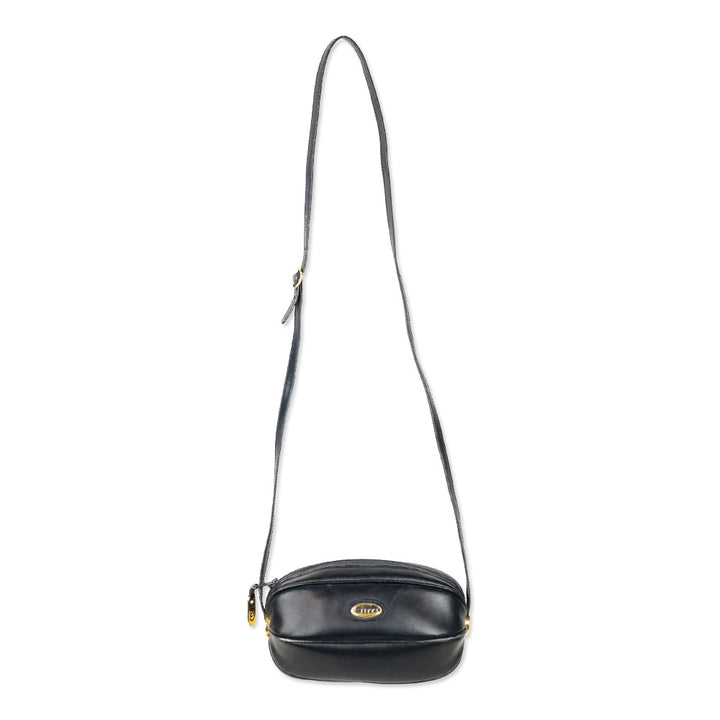Gucci Vintage Navy Leather Crossbody Bag