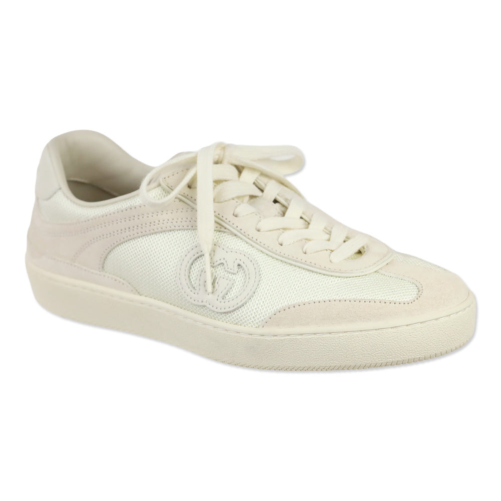 Gucci White Suede G75 Sneaker