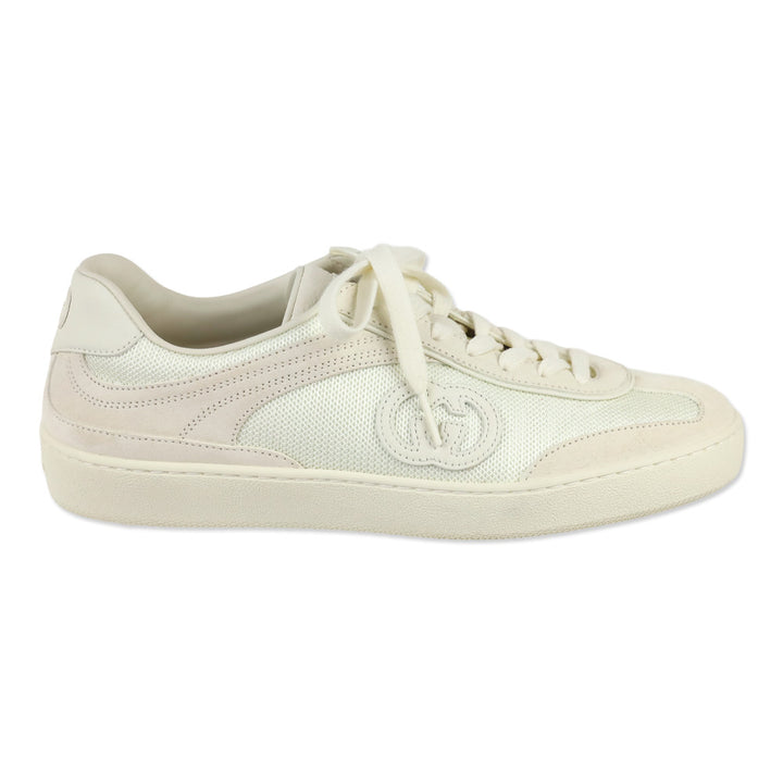 Gucci White Suede G75 Sneaker
