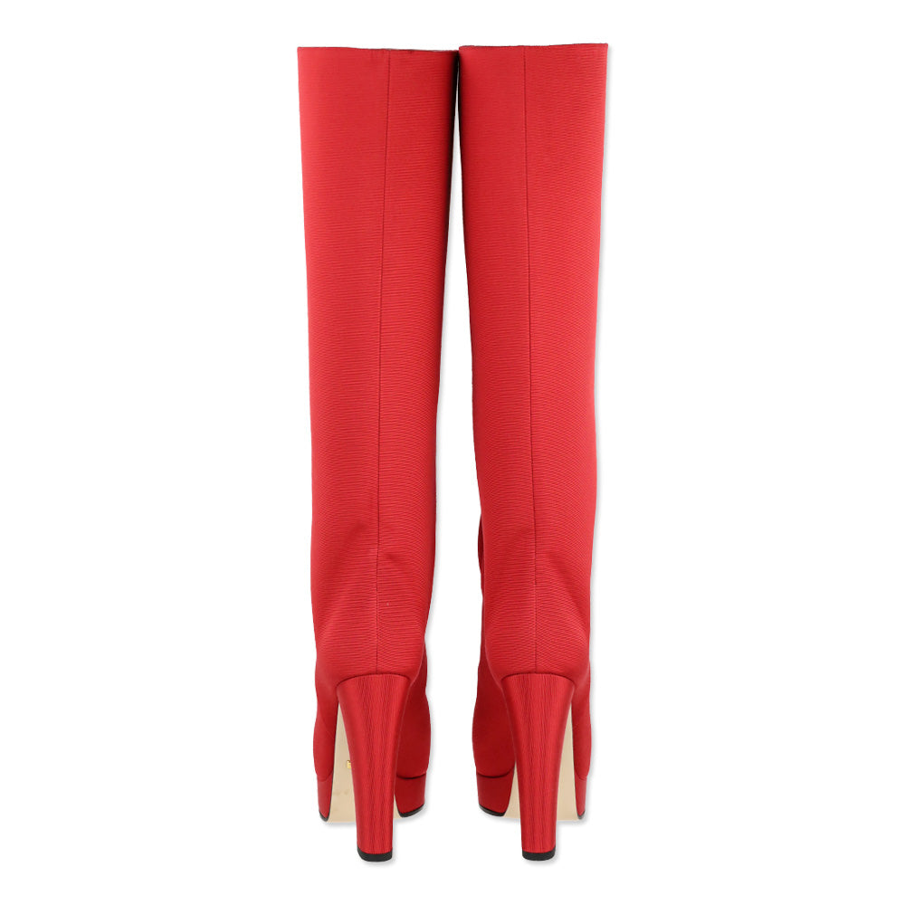Gucci F/W 2019 RTW Heron Red Larius Boot