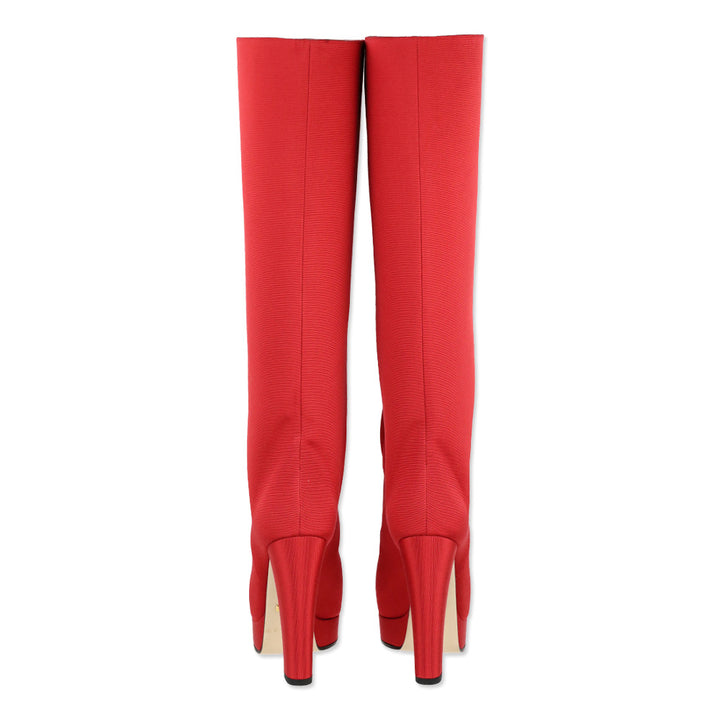 Gucci F/W 2019 RTW Heron Red Larius Boot