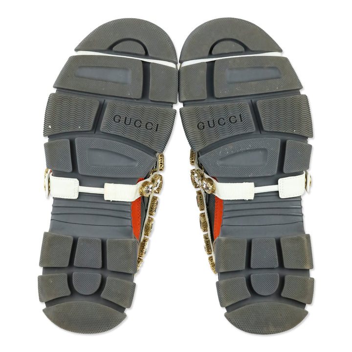 Gucci Grey/Orange Flashtrek Chunky Sneakers