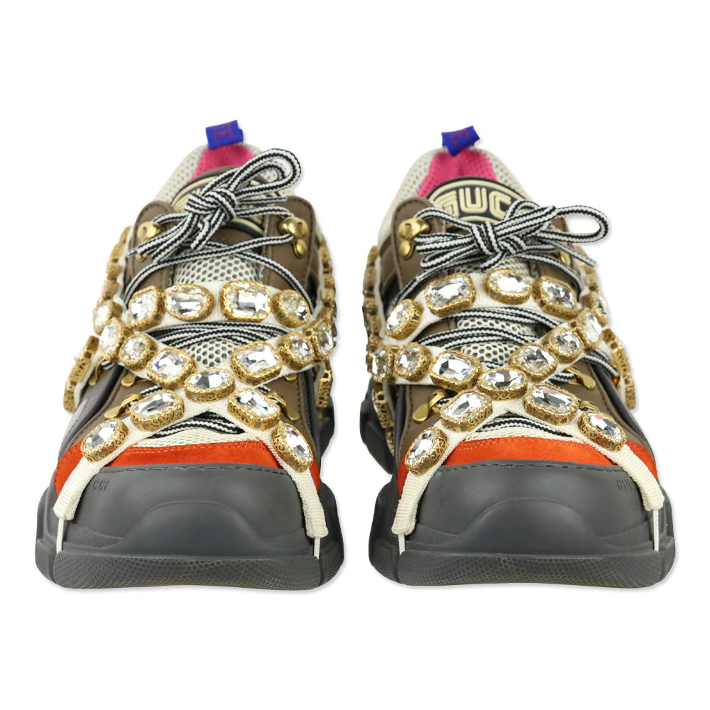 Gucci Grey/Orange Flashtrek Chunky Sneakers