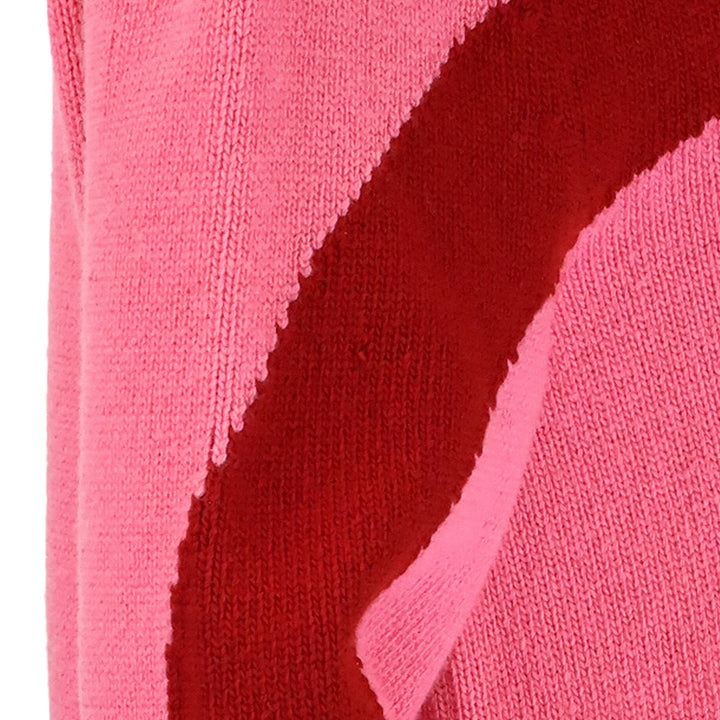 Gucci Pink/Red GG Wool Knit Crewneck Sweater