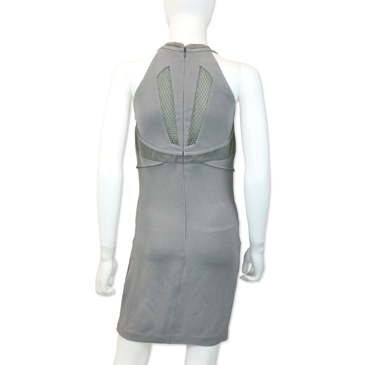 Gucci S/S 2010 RTW Grey Tech Sci-Fi Halter Mini Dress