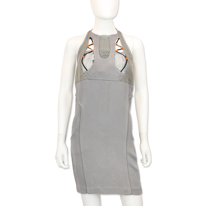 Gucci S/S 2010 RTW Grey Tech Sci-Fi Halter Mini Dress