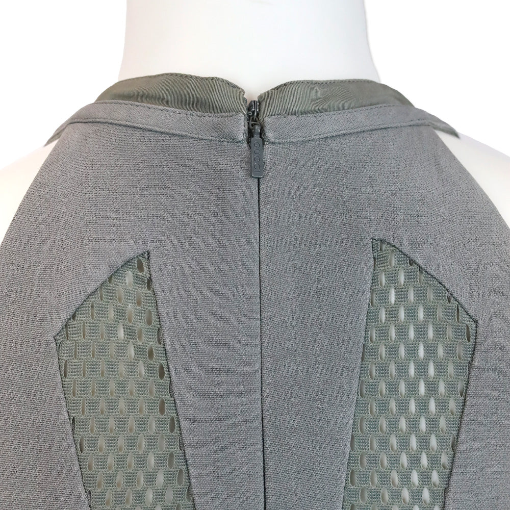Gucci S/S 2010 RTW Grey Tech Sci-Fi Halter Mini Dress