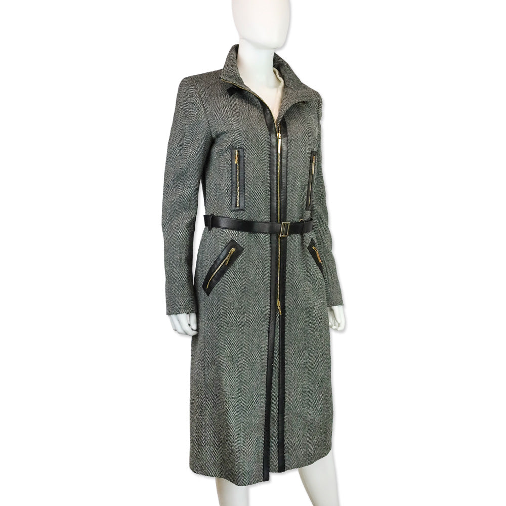 Gucci by Tom Ford A/W 2000 Herringbone Tweed Cashmere/Wool Coat