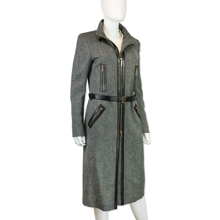 Gucci by Tom Ford A/W 2000 Herringbone Tweed Cashmere/Wool Coat