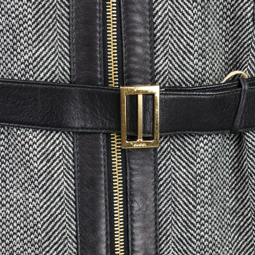 Gucci by Tom Ford A/W 2000 Herringbone Tweed Cashmere/Wool Coat
