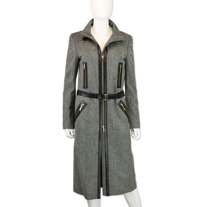 Gucci by Tom Ford A/W 2000 Herringbone Tweed Cashmere/Wool Coat
