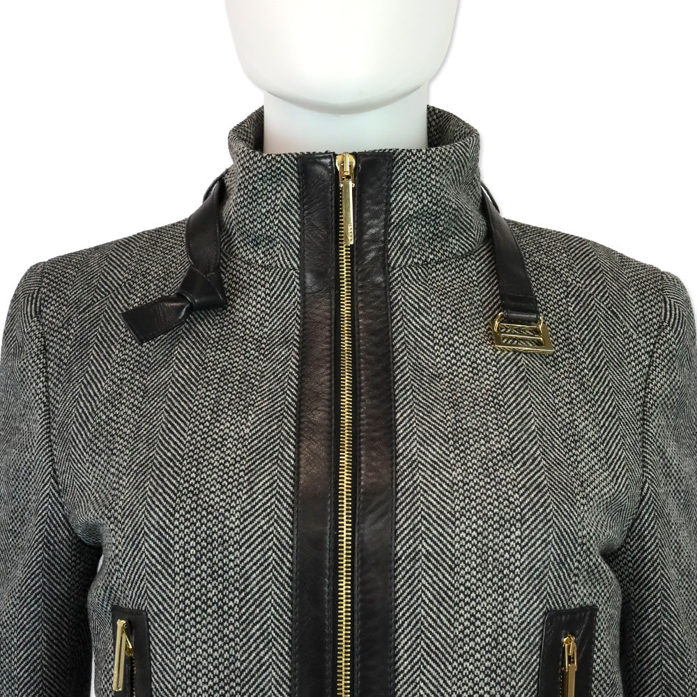 Gucci by Tom Ford A/W 2000 Herringbone Tweed Cashmere/Wool Coat