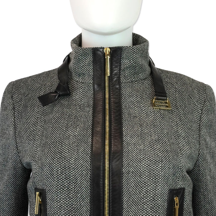 Gucci by Tom Ford A/W 2000 Herringbone Tweed Cashmere/Wool Coat