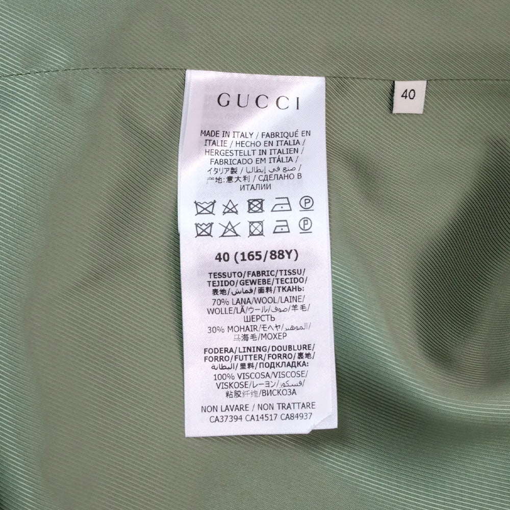Gucci x Liberty London Green Floral-Print Wool and Mohair-Blend Blazer
