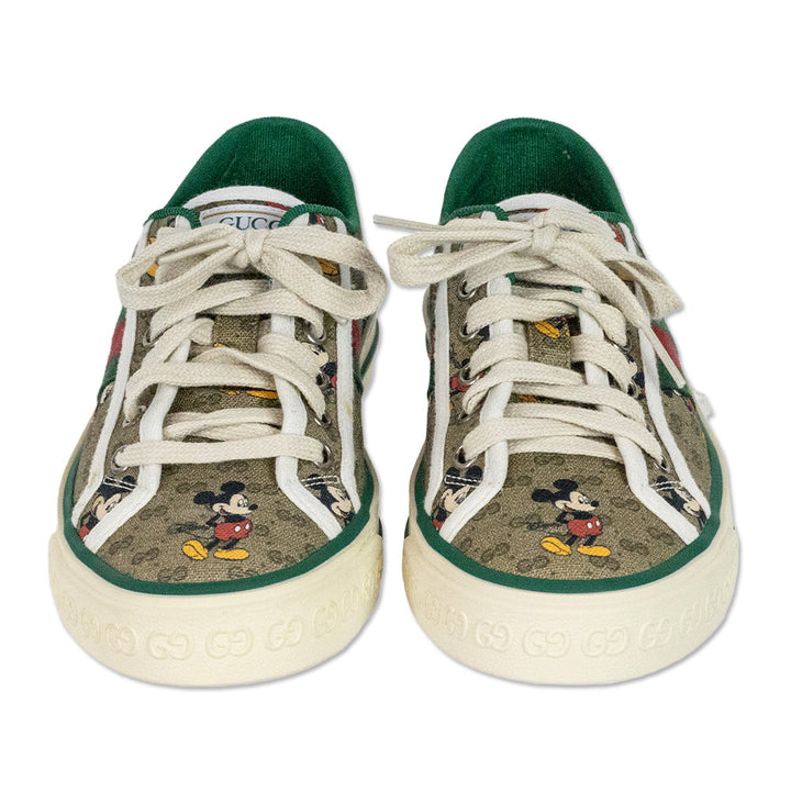 Gucci x Disney Vintage Mickey Mouse 1977 GG Supreme Monogram Canvas Tennis Sneakers