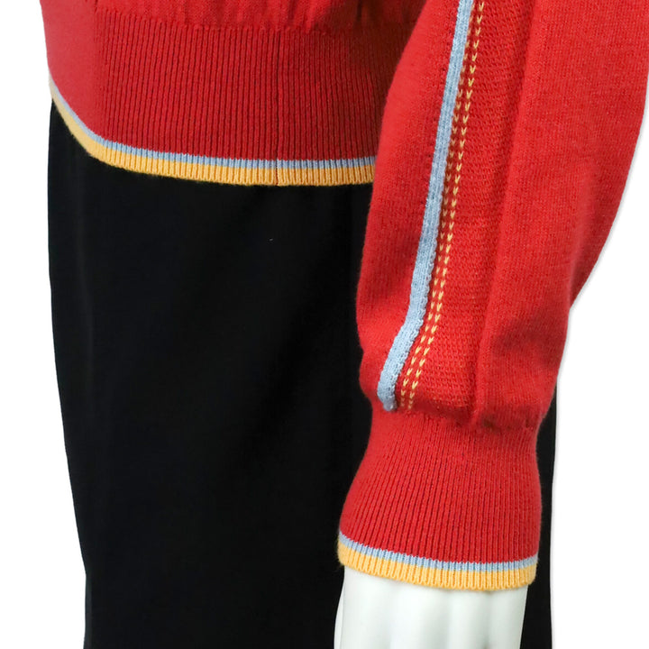Guest in Residence Scarlet Relay Cashmere-Blend Polo Sweater