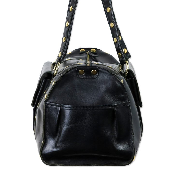 Hammitt Black Leather Suzy Diaper Bag