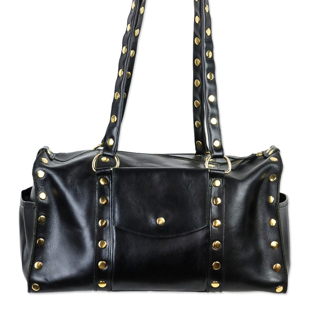 Hammitt Black Leather Suzy Diaper Bag